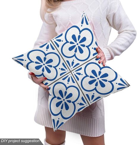 Lunarable Paisley Fabric by The Yard, Vintage Abstract Batik Flower Design Soft Colored Image Ornamental Pattern, Decorative Fabric for Upholstery and Home Accents, 2 Yards, Beige Blue in Kuwait