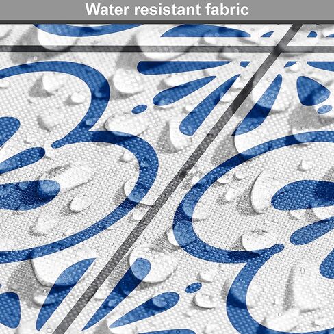 Lunarable Paisley Fabric by The Yard, Vintage Abstract Batik Flower Design Soft Colored Image Ornamental Pattern, Decorative Fabric for Upholstery and Home Accents, 2 Yards, Beige Blue in Kuwait