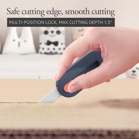 SafeX Ceramic Box Cutter Cute Min Replaceable Blade Cardboard Cutter Safety Box Opener Tool Perfect for DIY,Work (Blue) in Saudi Arabia