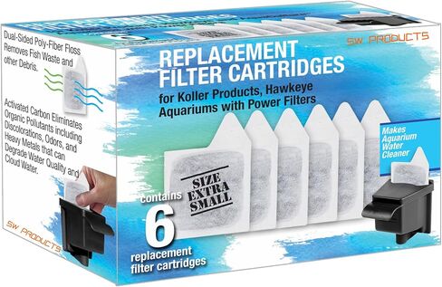 Koller Products XS 6 عبوات خراطيش ، خرطوشة بديلة لـ Koller Products Fish Sanks in Kuwait