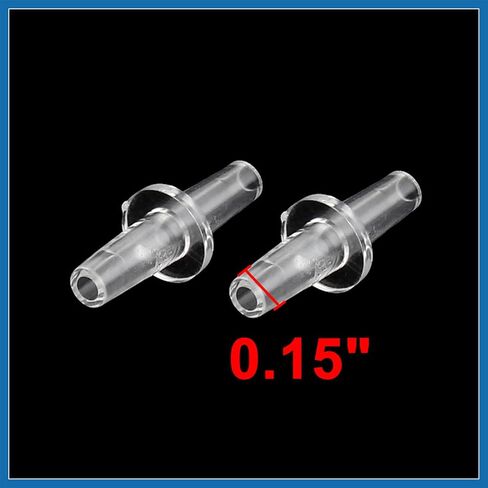Universal Aquarium Straight Air Line Connector Clear White 4mm Tubing 10pc Item Replacement in Saudi Arabia