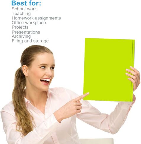 مجلدات بلاستيكية شديدة التحمل مع جيوب وشوك - 18 حزمة ، 3 مجلدات شوكة مع جيوب وفتحة البطاقة ، ألوان متنوعة مجلدات الجيب مع الشق لورق حجم الرسالة in Kuwait