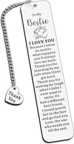 Bestie Gifts for Women Men True Friendship Gifts for Best Friend Sentimental Gifts Thank You Gifts for Friend Bookmarks for Book Lover Stocking Stuffers for Teen Boys Girls Birthday Christmas Gifts in Saudi Arabia