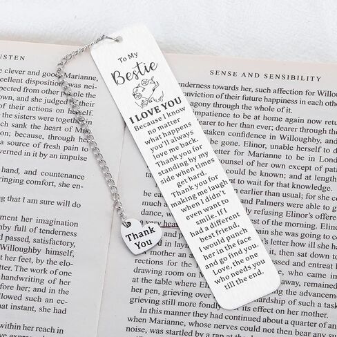 Bestie Gifts for Women Men True Friendship Gifts for Best Friend Sentimental Gifts Thank You Gifts for Friend Bookmarks for Book Lover Stocking Stuffers for Teen Boys Girls Birthday Christmas Gifts in Saudi Arabia