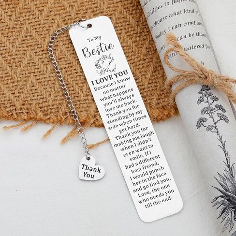 Bestie Gifts for Women Men True Friendship Gifts for Best Friend Sentimental Gifts Thank You Gifts for Friend Bookmarks for Book Lover Stocking Stuffers for Teen Boys Girls Birthday Christmas Gifts in Saudi Arabia
