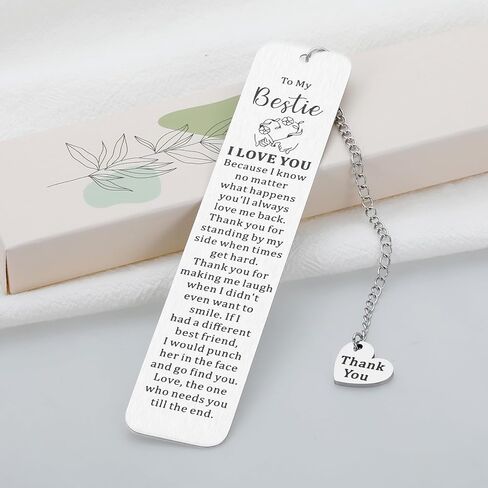 Bestie Gifts for Women Men True Friendship Gifts for Best Friend Sentimental Gifts Thank You Gifts for Friend Bookmarks for Book Lover Stocking Stuffers for Teen Boys Girls Birthday Christmas Gifts in Saudi Arabia