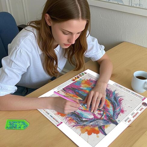 Libfx 5D Diamond Painting Kits for Adults Beginners,Diamond Art Kit,DIY Full Drill Diamond Dot Gem Art Kits for Adults,Wall Decor 11.8x11.8 Inch (Dog) in Saudi Arabia