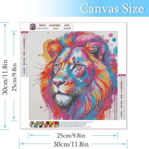 مجموعات اللوحات الماس 5D Libfx 5D للبالغين المبتدئين ، مجموعة فنون الماس ، DIY مثقاب كامل الماس مجموعات فنون الأحجار الكريمة للبالغين ، ديكور الجدار 11.8x11.8 بوصة (حصان ملون) in Kuwait
