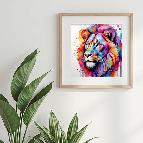 مجموعات اللوحات الماس 5D Libfx 5D للبالغين المبتدئين ، مجموعة فنون الماس ، DIY مثقاب كامل الماس مجموعات فنون الأحجار الكريمة للبالغين ، ديكور الجدار 11.8x11.8 بوصة (حصان ملون) in Kuwait