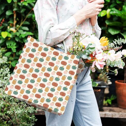 Whaline 12Pcs Boho Fall Cotton Fabric Bundles 10 x 10 Inch Autumn Fat Quarters Boho Sewing Fabrics for DIY Handmade Crafting Home Party Decor in Saudi Arabia