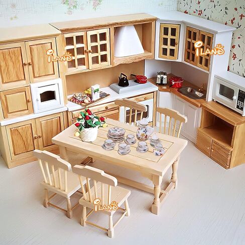 15 Pack Miniature Ceramic Doll Tea Set Dollhouse Tea Cup Set Decoration Accessories for Scale 1:12 Dollhouse Craft (Confederate Rose) in Saudi Arabia