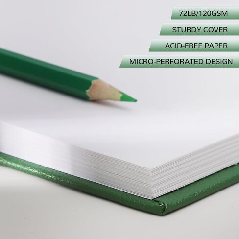 Hardcover Sketch Book, 72lb/120gsm Square Sketch Pad, Thick Paper Sketchbook for Drawing 8.3×8.3in, 108 Pages/54 Sheets Drawing Notebook Art Journal for Teens, Adults, Artists, Ideal Gifts (Black) in Saudi Arabia