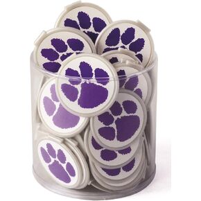 Mascot PAW Print School Spirit Bulk Bookmarks for Kids Purple Clip Over The Page 75 Pack Bulk Bookmarks for Girls Boys. Perfect Student Incentives Prizes Classroom Rewards & Reading Awards!