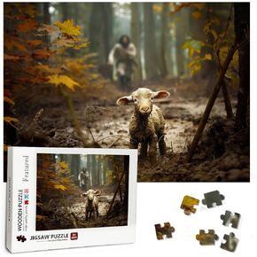 Christian Puzzles for Adults Wooden Jigsaw Puzzles 500 Pieces Hand of God Jesus Religious Puzzles Christian Gifts Puzzle Religious Wall Decor