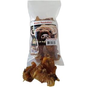 Great Dog Bison Tendolinis - 1/2 LB Bag - Tendon Chews for Dogs Sourced and Made in USA