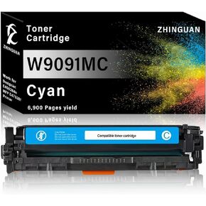 W9091MC Toner Cartridge Works for E45028dn MFP E47528f Printers (1-Cyan)