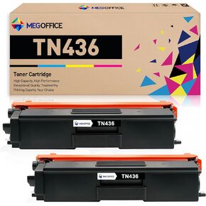 Compatible Toner Cartridge Replacement for Brother TN436 TN436BK TN 436 TN433 TN433BK TN431 for Brother MFC-L8905CDW MFC-L8900CDW HL-L8360CDW HL-L8260CDW MFC-L8610CDW (Black, 2Pack)