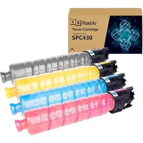 متوافق مع خرطوشة الحبر SP C430A C440DN 4 حزمة استبدال RICOH 821105 821106 821107 821108 الاستخدام مع RICOH AFICIO SP C430A C440DN C430DN C431DNHT
