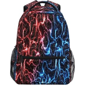 MNSRUU Lightning Backpack for Boy Teenage Girls,Kid Lightning Backpack 14 inch Laptop Backpack Toddler Lightning Bookbag