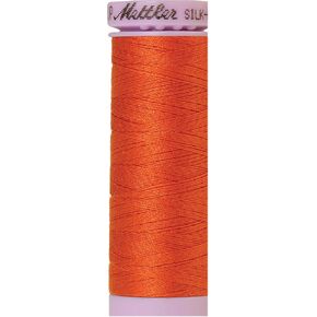 Mettler Silk-Finish Solid Cotton Thread, 164 yd/150m, Mandarin Orange