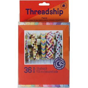 DMC Prism Craft Thread-Pack 8 Meters 36-Pack-Pastels