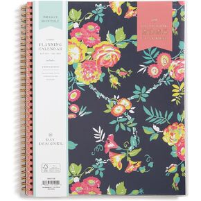 Blue Sky Day Designer 2025 Weekly and Monthly Planner Calendar, January 2025 - December 2025, 8.5" x 11", Clear Pocket Cover, Wirebound, Storage Pocket, Peyton Navy (Peyton Navy- 2025, 8.5" x 11")
