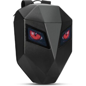 19-Inch LED Waterproof Motorcycle Backpack, Laptop Bag, Helmet Bag, LED Hard Shell, Custom Screen, Cycling/Camping