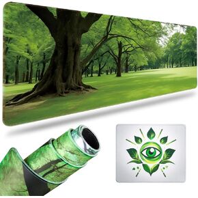 Mouse Pad Gaming Mousepad 31.5 x 13in Large Mouse Pad for Keyboard and Mouse with Anti-Slip Rubber Base,2 In1 Set Keyboard Pad XL Mouse Mat for Home and Office (Lawns)