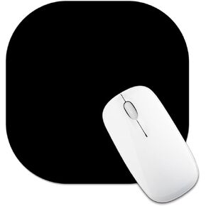 Mouse Pad, Square Small Mouse Mat, Non-Slip Mini Mousepads Cute Washable, Rubber Black Mouse Pads Portable 18cm x 18cm for Travel Working Home Desk Organiser