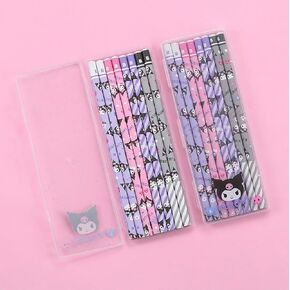 Bandal & Neoul SanrioFriends Assorted Graphite Pencils Set in Case - 8Ct - Officially Licensed (CinnamorollTheme)