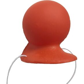 Red Clown Nose, Rubber Carnival Horn Clown Nose, with Elastic Band
