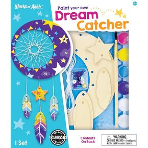Works of Ahhh... Craft Set - Dream Catcher Classic Wood Paint Kit