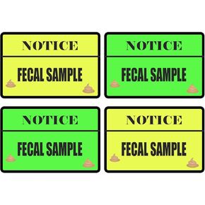 500 Fecal Sample Stickers Medical Labels, 1.5 in x 2 in Funny Gags for Adults, Prank Stickers Funny Joke Labels for Protect Lunches, Label Random Objects and Spread Hilarity (FECAL Sample)