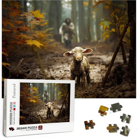 Christian Puzzles for Adults Wooden Jigsaw Puzzles 500 Pieces Hand of God Jesus Religious Puzzles Christian Gifts Puzzle Religious Wall Decor in Saudi Arabia