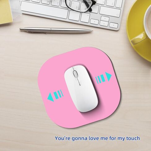 Mouse Pad, Square Small Mouse Mat, Non-Slip Mini Mousepads Cute Washable, Rubber Black Mouse Pads Portable 18cm x 18cm for Travel Working Home Desk Organiser in Saudi Arabia