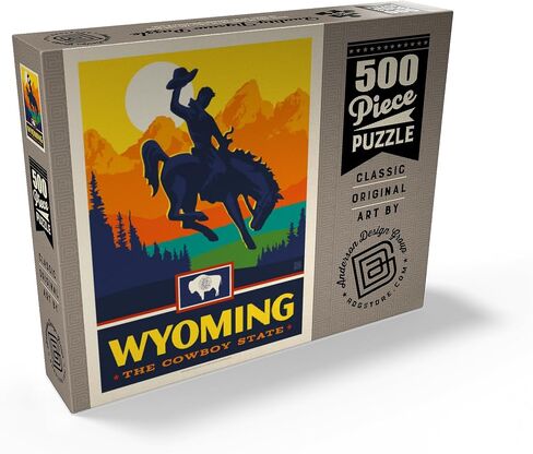 MyPuzzle Wyoming: The Cowboy State - Premium 500 Piece Jigsaw Puzzle للبالغين in Kuwait