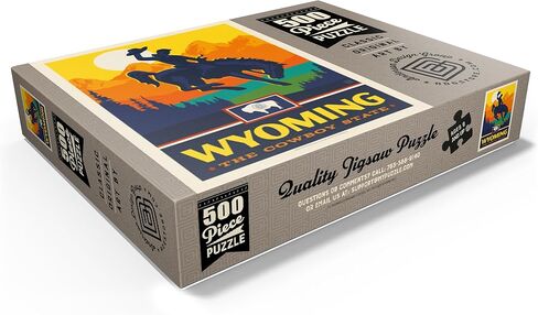 MyPuzzle Wyoming: The Cowboy State - Premium 500 Piece Jigsaw Puzzle للبالغين in Kuwait