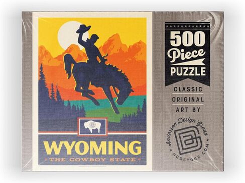 MyPuzzle Wyoming: The Cowboy State - Premium 500 Piece Jigsaw Puzzle للبالغين in Kuwait