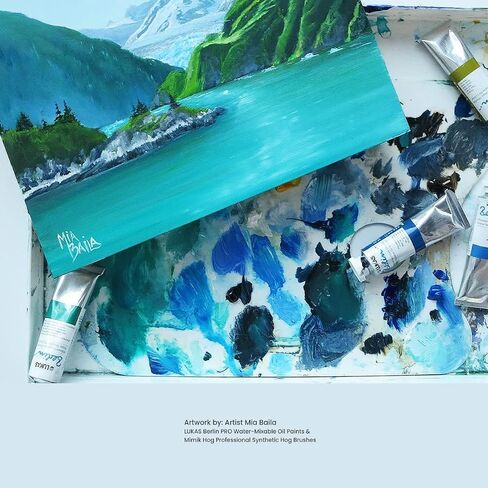 Lukas Water mixable Premium Oil Paint. 200 ml Titanium White in Kuwait