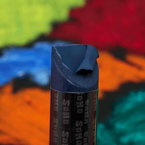 SoHo Urban Artist Water Soluble Oil Sticks for Artists – Set of 24 + Blender Oil Paint Stick - 37 ml - No Brushes or Solvents Needed, Paint Any Primed Surface, Water Clean-Up, Non-Toxic, 4.8 x 0.78 in Saudi Arabia