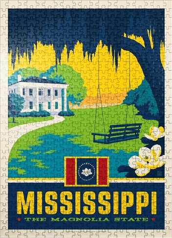 MyPuzzle Mississippi: The Magnolia State - Premium 500 Piece Jigsaw Puzzle للبالغين in Kuwait