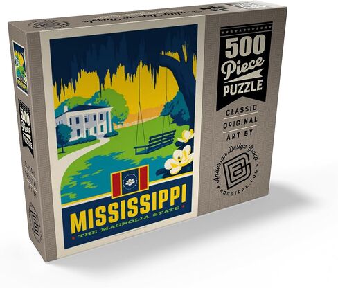 MyPuzzle Mississippi: The Magnolia State - Premium 500 Piece Jigsaw Puzzle للبالغين in Kuwait