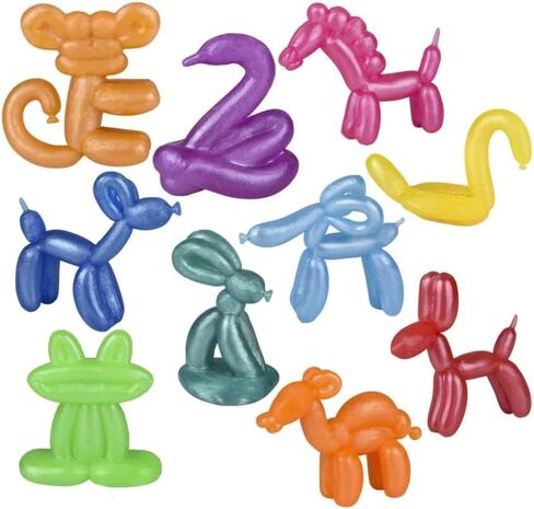 Nikki's Knick Knacks Mini Balloon Palloon Animal Squishy Toys - حفلات الحفلات لأحزاب عيد ميلاد الأطفال Goodie Box Box Treasure Chest Chest Carnival Gower in Kuwait