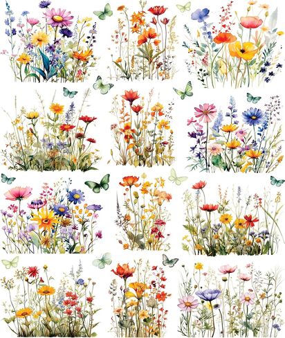 Summer Meadow Rice Paper, 11.5 x 14.5 inch (1pc) – Mulberry Paper for Decoupage Scrapbooking Cards Crafts by Craft Kreatively in Kuwait