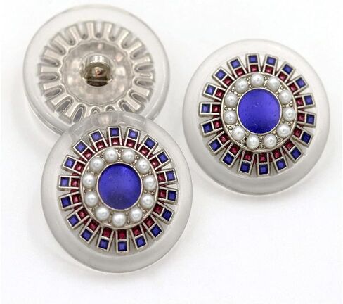 5 Pcs Pearl Plastic Buttons Decorative Buttons DIY Sewing Supplies Embellishments for Clothing(Pink,23mm) in Saudi Arabia