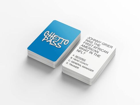 Ghetto Pass – Black Culture Celebration Card Game: Perfect for Family Game Nights, Urban Trivia, and Fans of Black Excellence Celebrating Our History in Kuwait