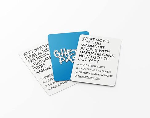 Ghetto Pass – Black Culture Celebration Card Game: Perfect for Family Game Nights, Urban Trivia, and Fans of Black Excellence Celebrating Our History in Kuwait
