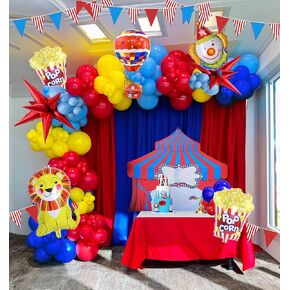 Sesame Friend Friends Decortations 150+ PCS Cartoon موضوع البالون الأساسي بلون إكليل أكياس أحمر اللون الأزرق الأزرق الصفراء الأخضر اللاتكس القوس للطفل لوازم عيد ميلاد الطفل