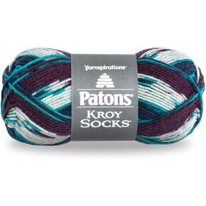 Patons Kroy Socks Yarn - (1) Gauge - 1.75 oz - Blue Raspberry Blue Raspberry -