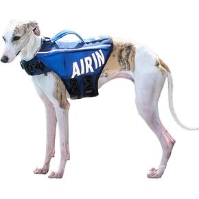 Dog Life Jacket Ripstop Dog Safety Vest Adjustable Preserver with High Buoyancy and Durable Rescue Handle for Small,Medium,Large Dogs (Medium)